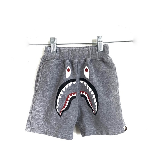 A Bathing Ape Shark Bape Kids Shorts - Picture 1 of 6